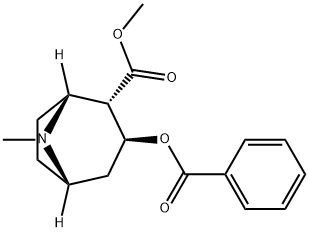 methyl (1R,2S,3S,5S)-3-benzoyloxy-8-methyl-8-azabicyclo[3.2.1]octane-2-carboxylate Pseudococaine Structure