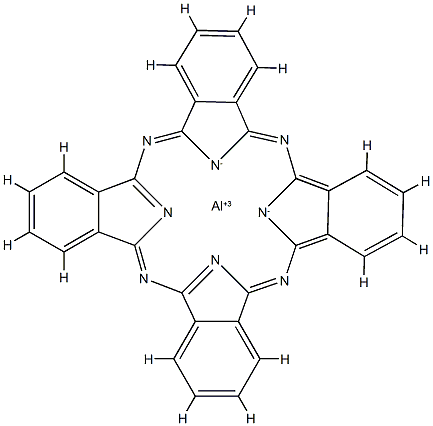 アルミニウムフタロシアニン 化学構造式