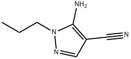 1H-Pyrazole-4-carbonitrile,5-amino-1-propyl-(9CI) Structure