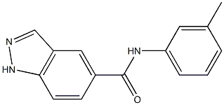 1H-Indazole-5-carboxamide,N-(3-methylphenyl)-(9CI),478829-00-4,结构式