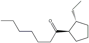 1-Heptanone,1-[(1R,2R)-2-ethylcyclopentyl]-,rel-(-)-(9CI) Struktur
