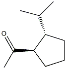 Ethanone, 1-[(1R,2S)-2-(1-methylethyl)cyclopentyl]-, rel-(-)- (9CI) Structure