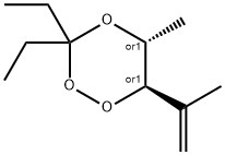 1,2,4-Trioxane,3,3-diethyl-5-methyl-6-(1-methylethenyl)-,(5R,6R)-rel-(9CI) Structure