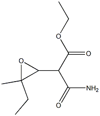 Pentonic acid, 2-(aminocarbonyl)-3,4-anhydro-2,5-dideoxy-4-C-ethyl-, ethyl ester (9CI) Structure