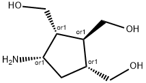 1,2,3-Cyclopentanetrimethanol,4-amino-,(1R,2S,3R,4S)-rel-(9CI),479621-24-4,结构式