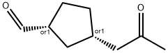 Cyclopentanecarboxaldehyde, 3-(2-oxopropyl)-, (1R,3S)-rel- (9CI),479622-73-6,结构式