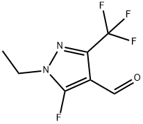 1H-Pyrazole-4-carboxaldehyde,1-ethyl-5-fluoro-3-(trifluoromethyl)-(9CI) Structure