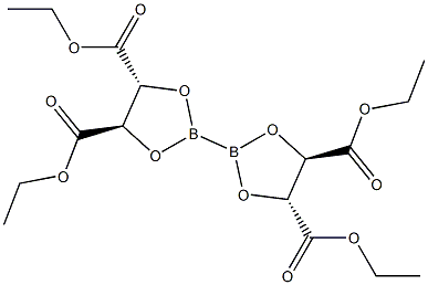 Bis(diethyl-L-tartrate glycolato)diboron 化学構造式