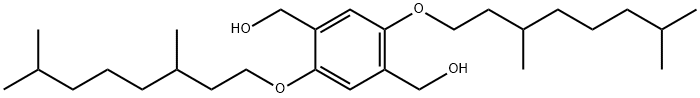2,5-双(3,7-二甲基辛氧基)-1,4-双(羟基甲基)苯 结构式