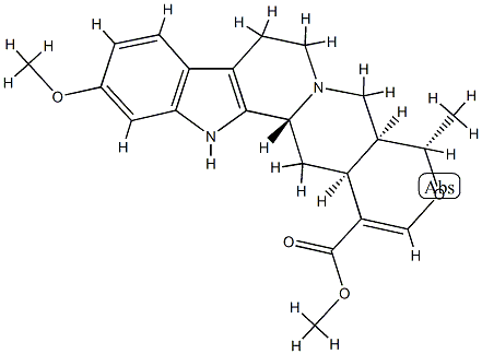 (3β,20α)-16,17-Didehydro-11-methoxy-19α-methyl-18-oxayohimban-16-carboxylic acid methyl ester Struktur