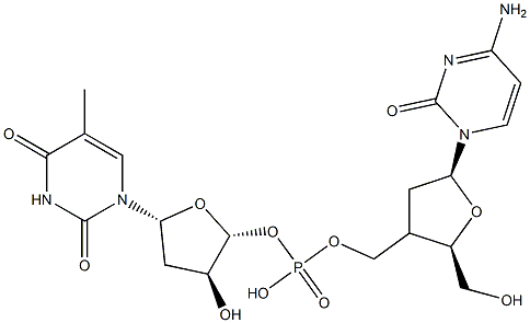 2'-deoxycytidylyl-(3'-5')-thymidine,4829-64-5,结构式