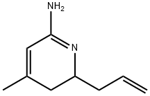 2-Pyridinamine,5,6-dihydro-4-methyl-6-(2-propenyl)-(9CI) 化学構造式