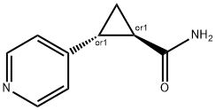 Cyclopropanecarboxamide, 2-(4-pyridinyl)-, (1R,2R)-rel- (9CI) Structure