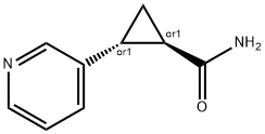 Cyclopropanecarboxamide, 2-(3-pyridinyl)-, (1R,2R)-rel- (9CI) Structure