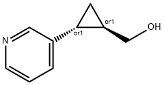 Cyclopropanemethanol, 2-(3-pyridinyl)-, (1R,2R)-rel- (9CI) 化学構造式