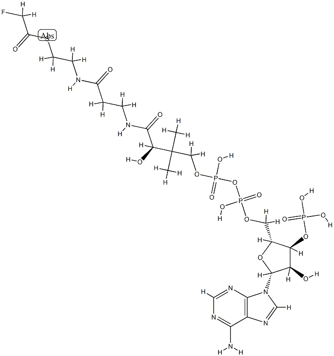fluoroacetyl-coenzyme A Struktur