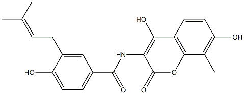 novobiocic acid,485-23-4,结构式