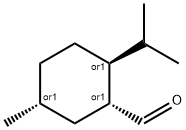 Cyclohexanecarboxaldehyde, 5-methyl-2-(1-methylethyl)-, (1R,2S,5R)-rel- (9CI) Structure