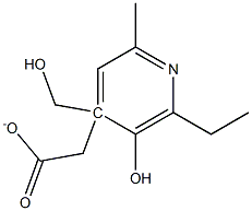 4-Pyridinemethanol,2-ethyl-3-hydroxy-6-methyl-,alpha-acetate(9CI) 结构式