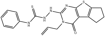 489416-18-4 2-(3-allyl-4-oxo-3,5,6,7-tetrahydro-4H-cyclopenta[4,5]thieno[2,3-d]pyrimidin-2-yl)-N-phenylhydrazinecarbothioamide