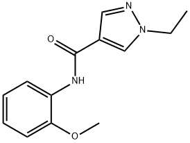 1H-Pyrazole-4-carboxamide,1-ethyl-N-(2-methoxyphenyl)-(9CI) Structure