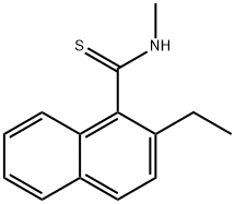 1-Naphthalenecarbothioamide,2-ethyl-N-methyl-(9CI) 化学構造式