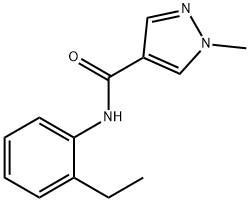 1H-Pyrazole-4-carboxamide,N-(2-ethylphenyl)-1-methyl-(9CI) Structure