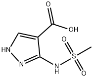 1H-Pyrazole-4-carboxylicacid,3-[(methylsulfonyl)amino]-(9CI),491610-68-5,结构式