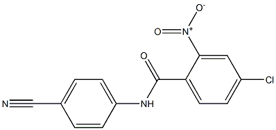 4-chloro-N-(4-cyanophenyl)-2-nitrobenzamide Structure