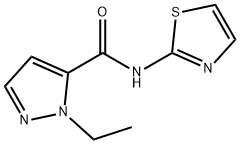 1H-Pyrazole-5-carboxamide,1-ethyl-N-2-thiazolyl-(9CI),492426-57-0,结构式