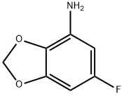 1,3-Benzodioxol-4-amine,6-fluoro-(9CI) 化学構造式
