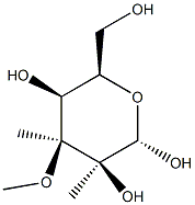 alpha-D-Talopyranose, 2,3-di-C-methyl-3-O-methyl- (9CI) Struktur