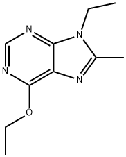 9H-Purine,6-ethoxy-9-ethyl-8-methyl-(9CI),492464-38-7,结构式