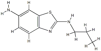 2,6-Benzothiazolediamine,N2-propyl-(9CI) 结构式