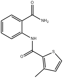 2-Thiophenecarboxamide,N-[2-(aminocarbonyl)phenyl]-3-methyl-(9CI) Structure