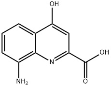 2-Quinolinecarboxylicacid,8-amino-4-hydroxy-(9CI),495408-88-3,结构式