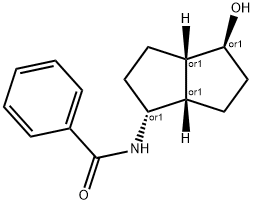 Benzamide, N-[(1R,3aS,4S,6aS)-octahydro-4-hydroxy-1-pentalenyl]-, rel- (9CI) Structure