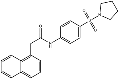 2-(1-naphthyl)-N-[4-(1-pyrrolidinylsulfonyl)phenyl]acetamide Structure