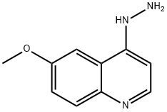 (6-Methoxy-quinolin-4-yl)-hydrazine 结构式