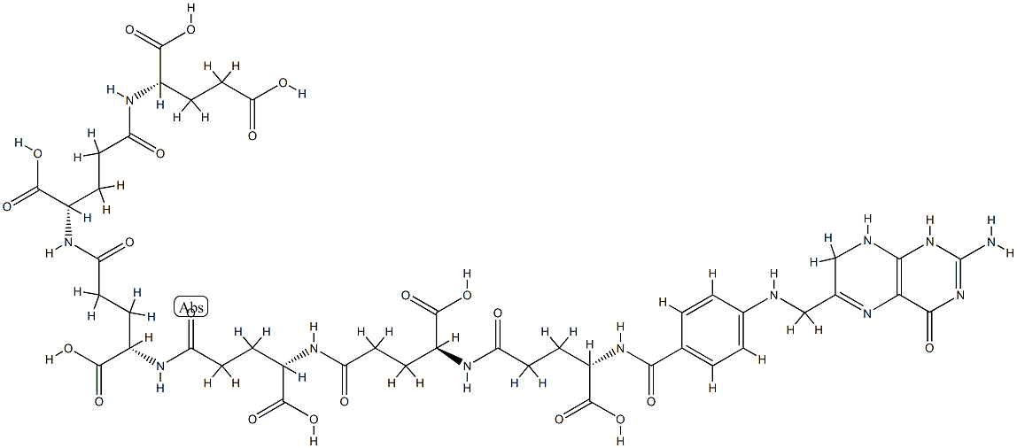 dihydropteroyl hexaglutamate 化学構造式