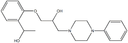 2-[2-Hydroxy-3-(4-phenyl-1-piperazinyl)propoxy]-α-methylbenzyl alcohol,49646-03-9,结构式