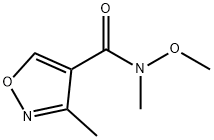 4-Isoxazolecarboxamide,N-methoxy-N,3-dimethyl-(9CI) Struktur