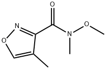 3-Isoxazolecarboxamide,N-methoxy-N,4-dimethyl-(9CI) 化学構造式