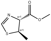 4-Thiazolecarboxylicacid,4,5-dihydro-5-methyl-,methylester,(4R,5R)-rel-(9CI) 结构式