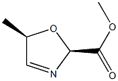 2-Oxazolecarboxylicacid,2,5-dihydro-5-methyl-,methylester,(2R,5S)-rel- Struktur