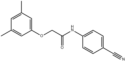 N-(4-cyanophenyl)-2-(3,5-dimethylphenoxy)acetamide Structure