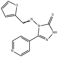 4-[(2-furylmethylene)amino]-5-(4-pyridinyl)-2,4-dihydro-3H-1,2,4-triazole-3-thione,496971-67-6,结构式