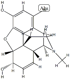 (5R,6S)-1-Bromo-7,8-didehydro-4,5-epoxy-17-methyl-morphinan-3,6-diol,49751-17-9,结构式