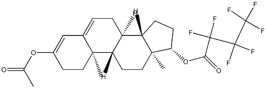 Androsta-3,5-diene-3,17β-diol 3-acetate 17-(heptafluorobutyrate) 结构式