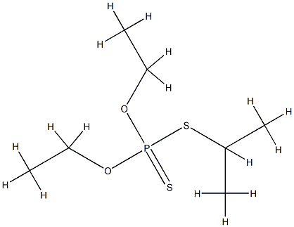 diethoxy-propan-2-ylsulfanyl-sulfanylidene-phosphorane Struktur